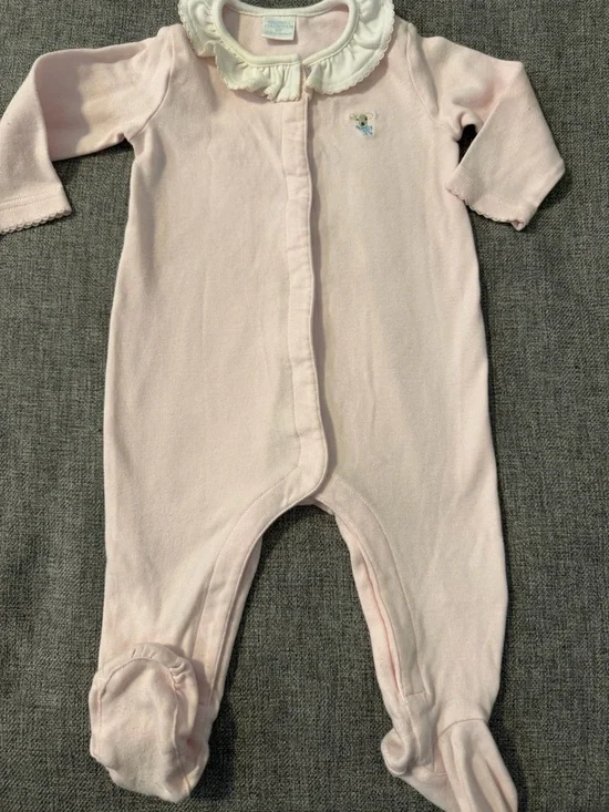 Edgehill Collection Pink Footed with Ruffle Collar and a Sheep size 9m GUC - Picture 1 of 10